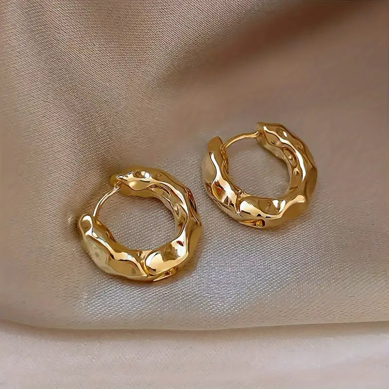 Vintage Gold Hoop Earrings